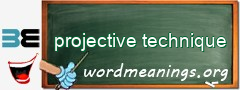 WordMeaning blackboard for projective technique